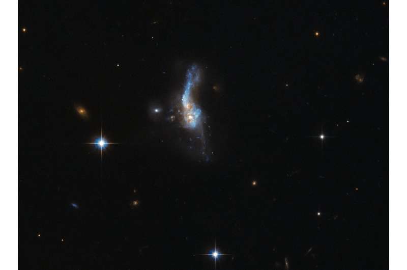 Hubble's front row seat when galaxies collide