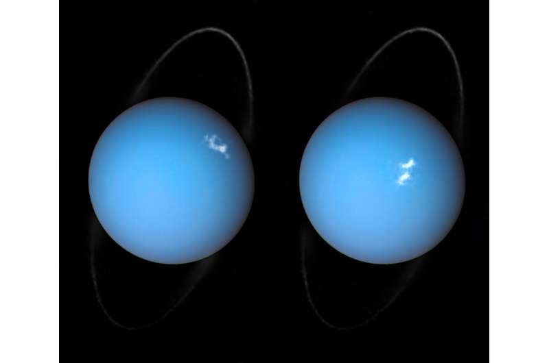 Hubble spots auroras on Uranus
