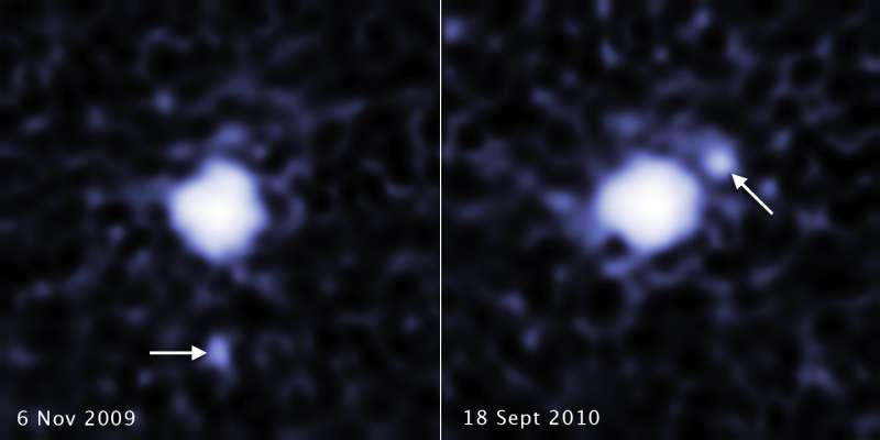 Hubble spots moon around third largest dwarf planet