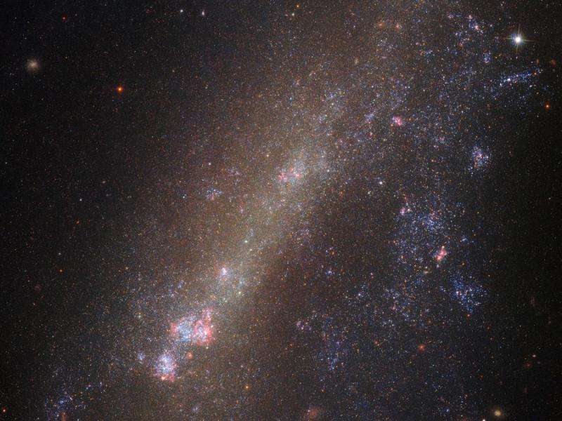 Hubble's twisted galaxy