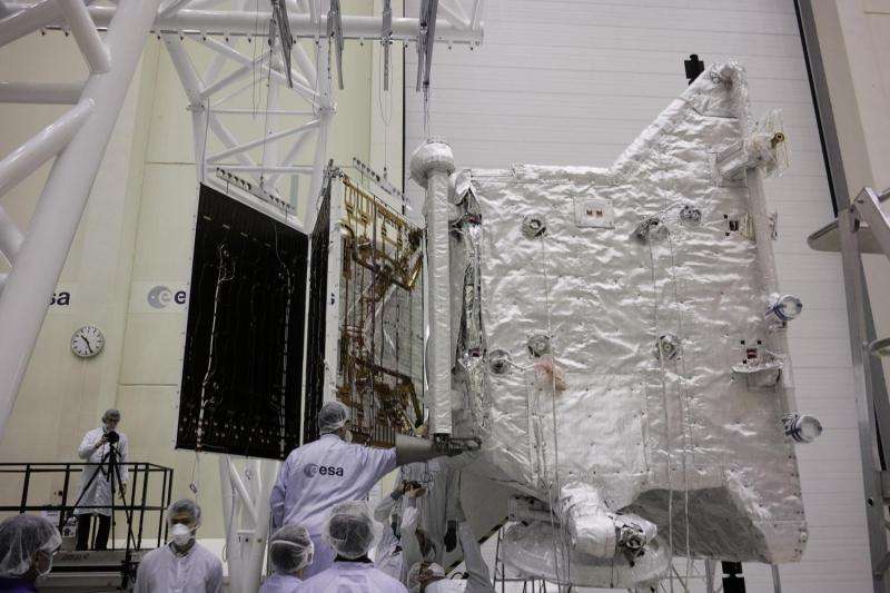 Image: BepiColombo solar wing deployment test
