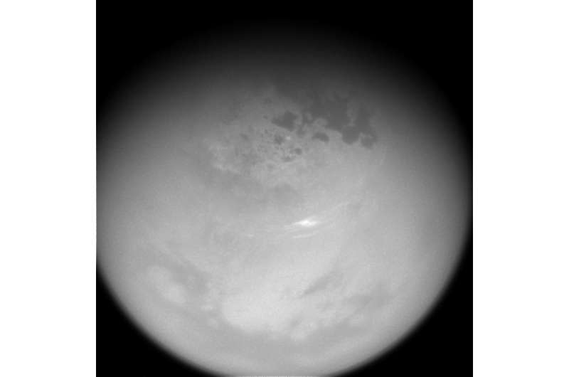 Image: Cloud activity returns to Titan's northern latitudes