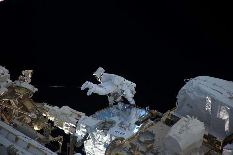Image: ESA astronaut Thomas Pesquet's first spacewalk