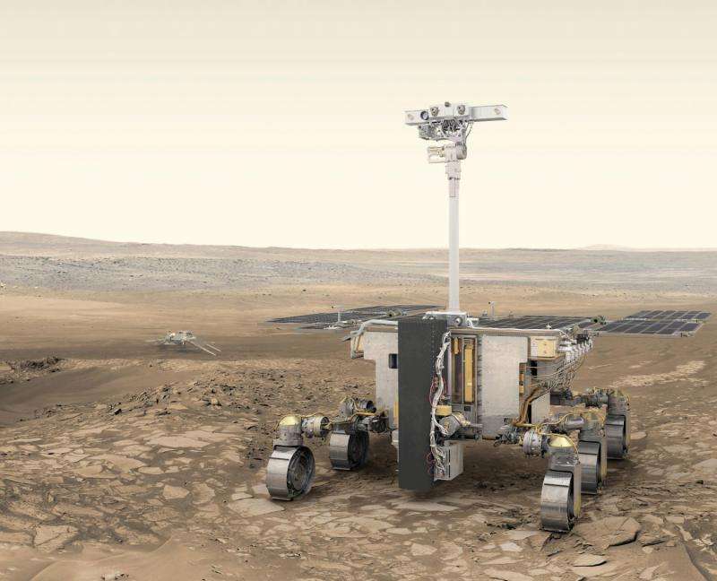 Image: ESA’s ExoMars rover and Russia’s stationary surface science platform