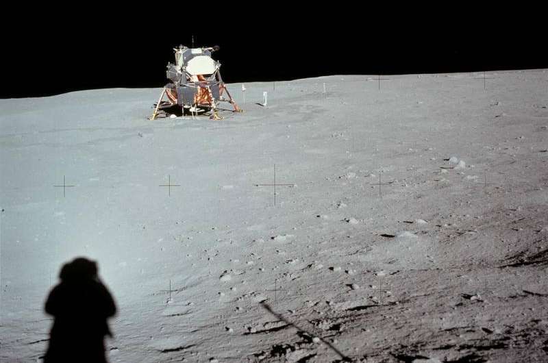 Image: Lunar module at Tranquility Base