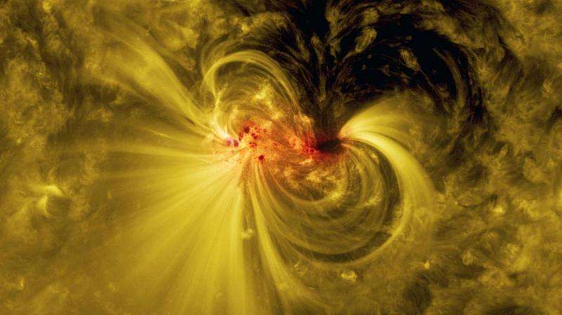 Image: NASA's Solar Dynamics Observatory watches a sunspot