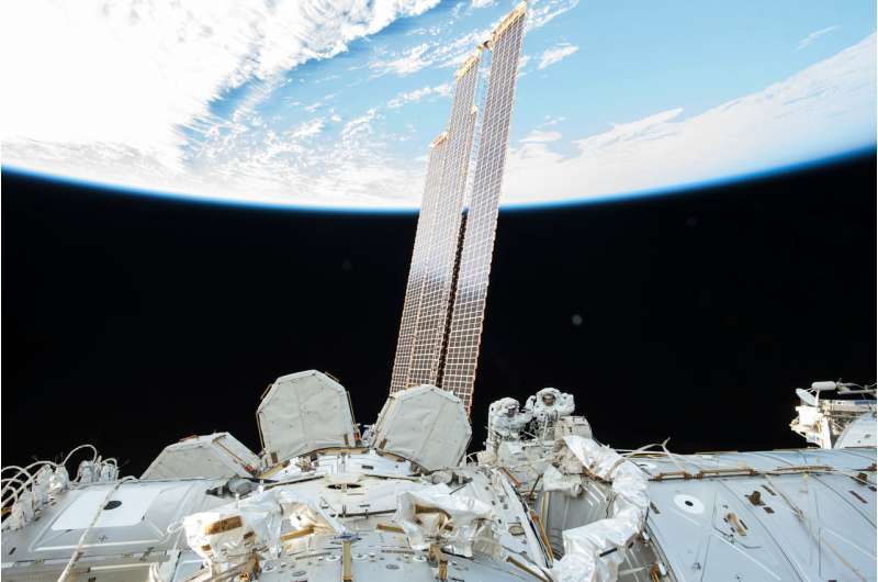 Image: Randy Bresnik and Mark Vande Hai spacewalk