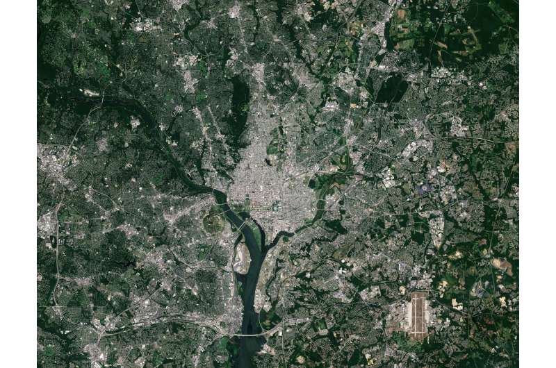 Image: Washington D.C. from orbit