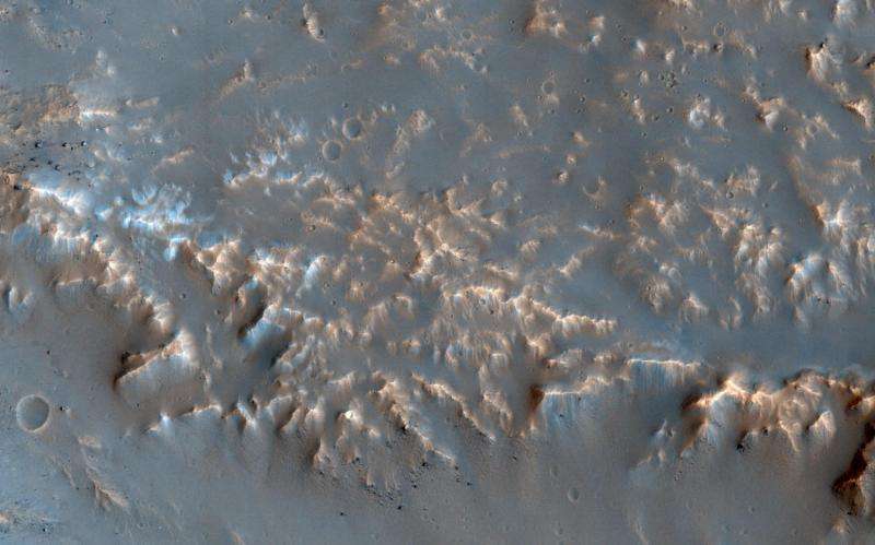 Image: Well-preserved impact ejecta on Mars