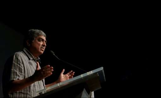 Infosys cofounder Nandan Nilekani, seen in 2014, ran the business from 2002 to 2007 and remains highly respected in the technolo