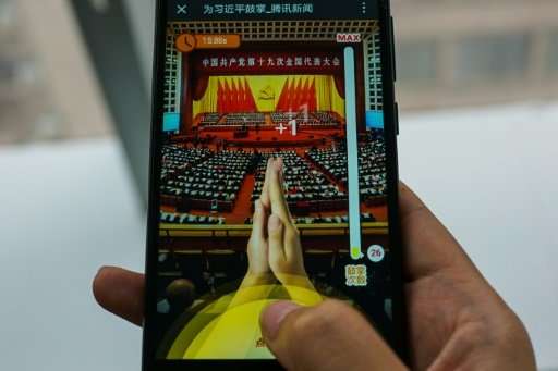 In the smartphone game called 'Clap for Xi Jinping: A Great Speech', 10-second clips from Xi Jinping's more than three-hour spee