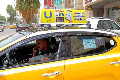 Fake taxi in Baghdad