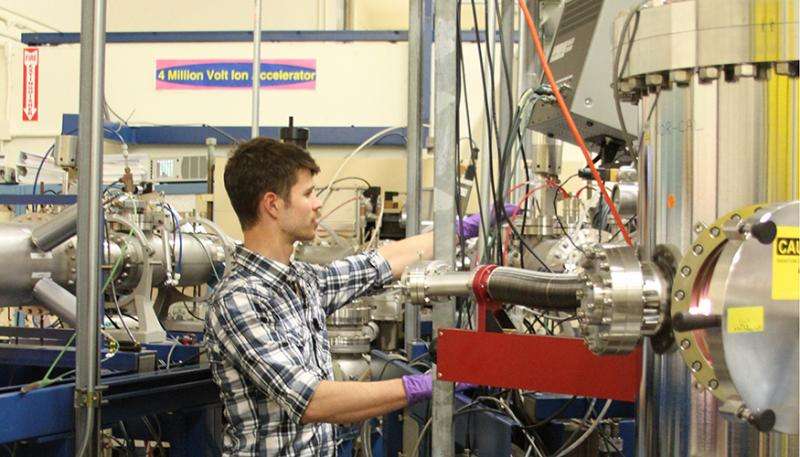 Lab pulsed-ion beam experiments reveal radiation damage processes in silicon
