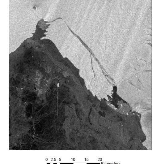 Large iceberg breaks off Pine Island Glacier
