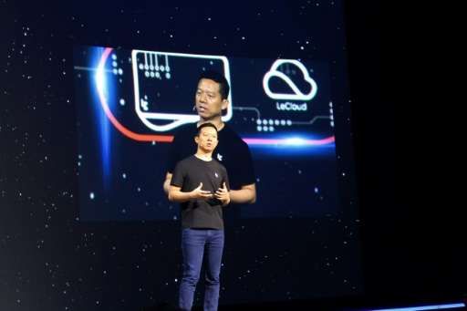 LeEco co-founder and chief executive Jia Yueting is seen in October outlining the Chinese technology company's move into the US 