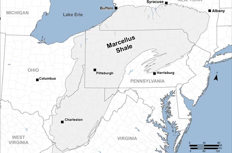 Methane levels have increased in Marcellus Shale region despite dip in well installation
