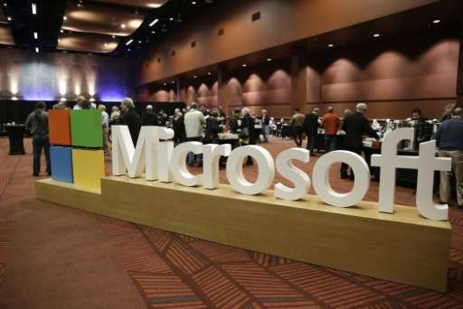 Microsoft's quarterly profit figure topped Wall Street expectations, while the revenue was roughly in line