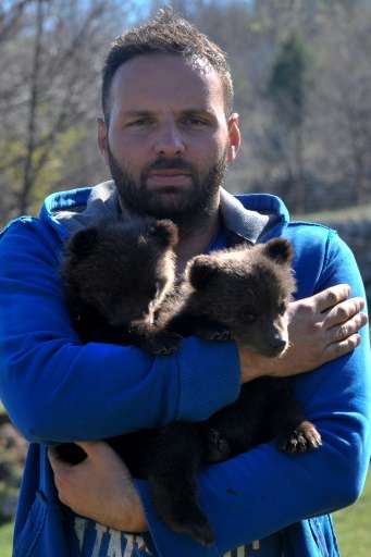 Miljan Milickovic is caring for the cubs until they can move to a specialist centre
