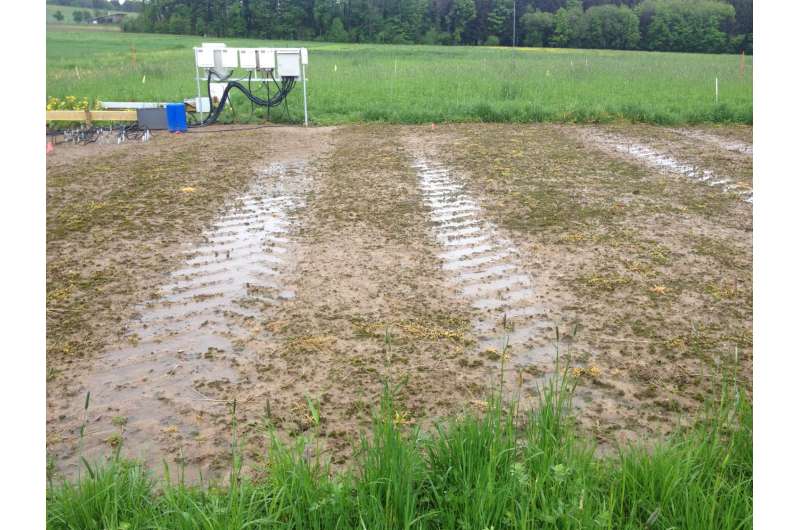 Monitoring soil structure changes after compaction