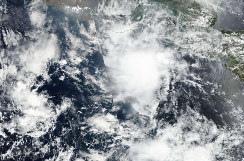 NASA caught Tropical Storm Adrian quickly losing steam