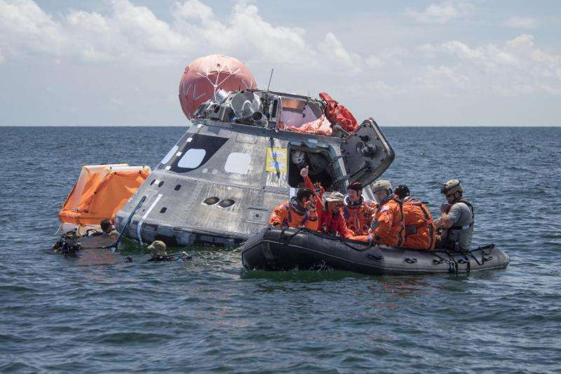 NASA evaluates how crew will exit Orion spacecraft