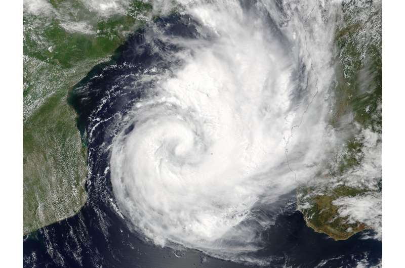 NASA eyes the heart of Tropical Cyclone Dineo on Valentine's Day