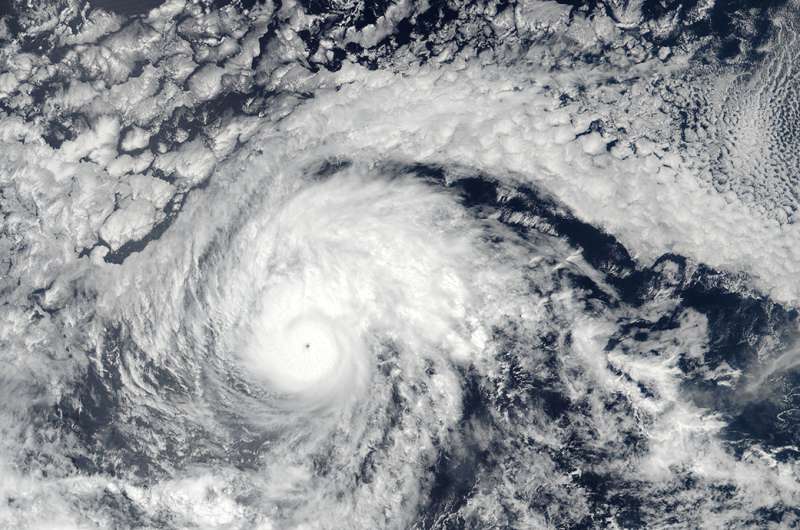 NASA finds a pinhole eye in Hurricane Otis