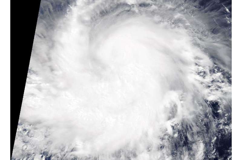 NASA gives Hurricane Fernanda a close-up