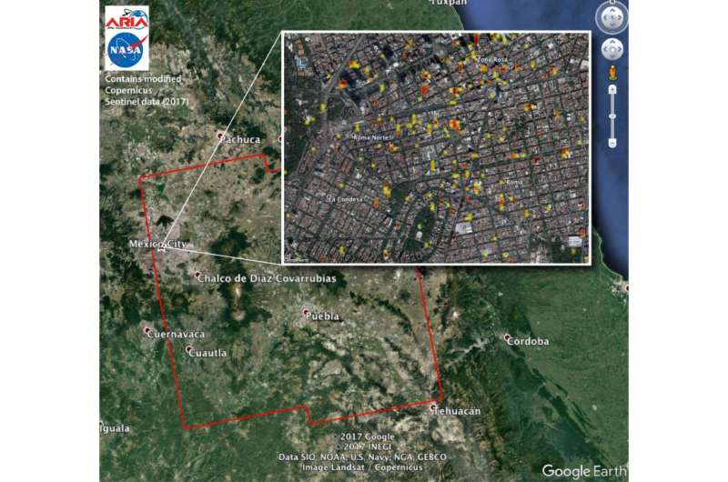 NASA-produced damage maps may aid Mexico quake response