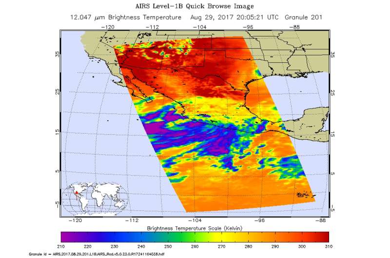 NASA sees 14th eastern Pacific Ocean potential tropical cyclone