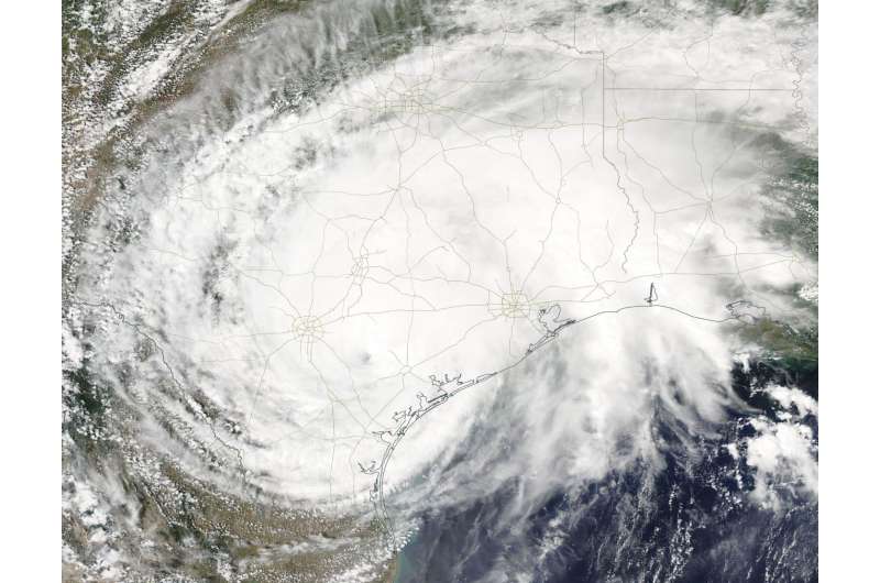 NASA sees a slow-moving, soaking Tropical Storm Harvey