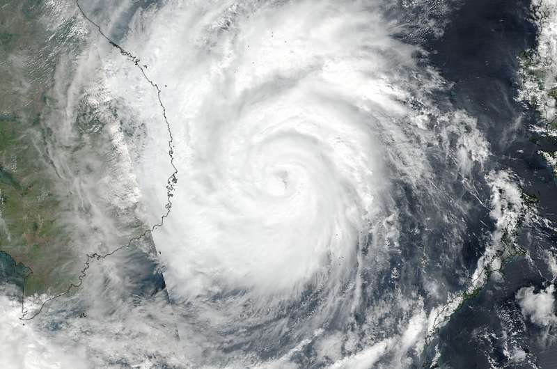 NASA sees Damrey strengthen into a typhoon