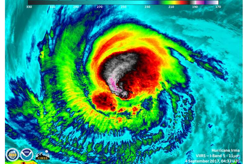 NASA sees Irma strengthen to a category 5 hurricane