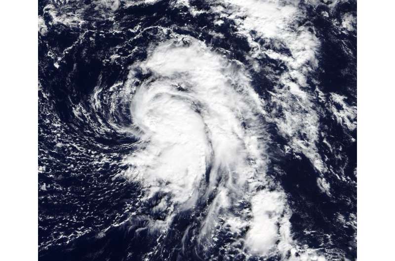 NASA sees late season Atlantic Tropical Depression form