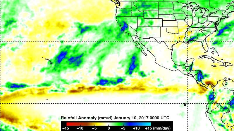 NASA sees Pineapple Express deliver heavy rains, flooding to Calif.