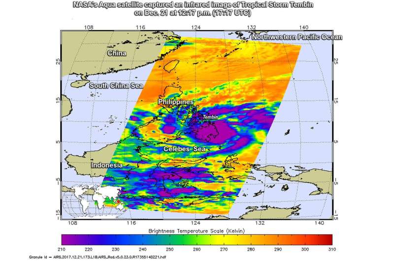 NASA sees second Tropical soaking in Southern Philippines