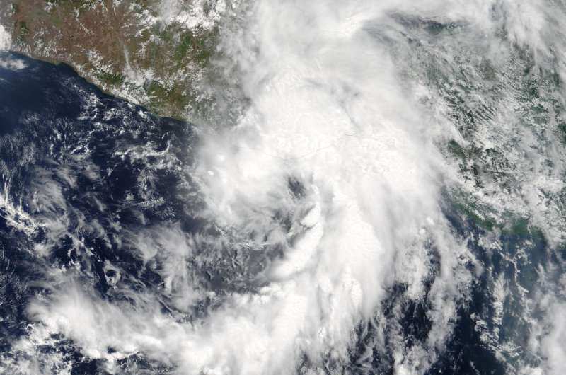 NASA sees strengthening and weakening of Tropical Depression Beatriz