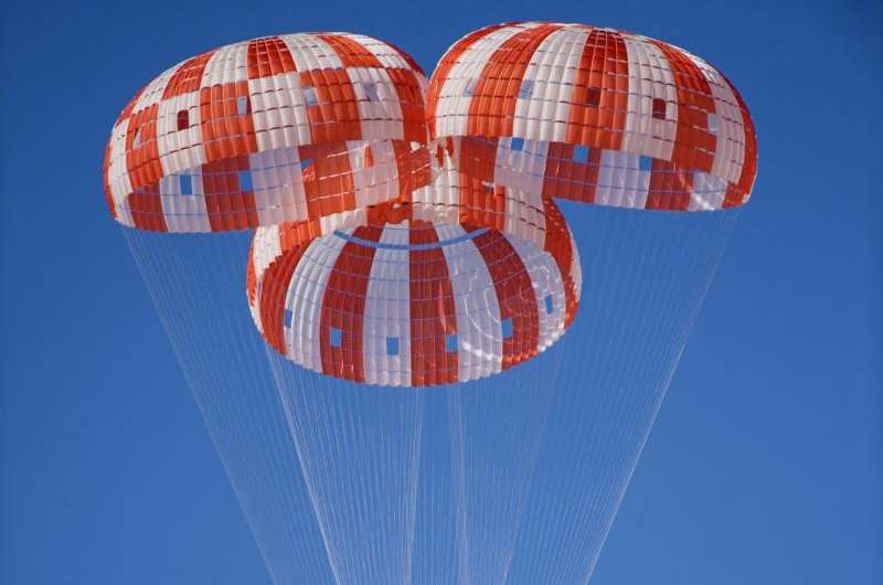 NASA's Orion spacecraft parachutes tested at U.S. Army Yuma proving ground