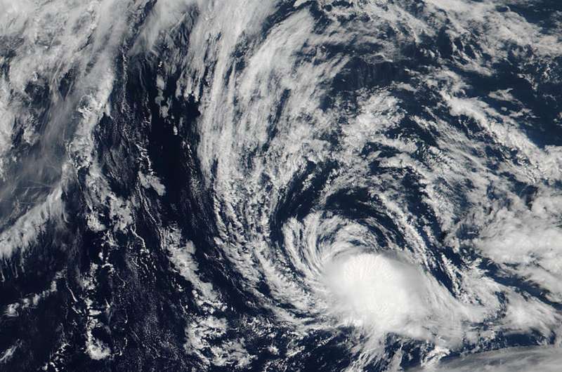 NASA spots a waning Tropical Depression Kulap
