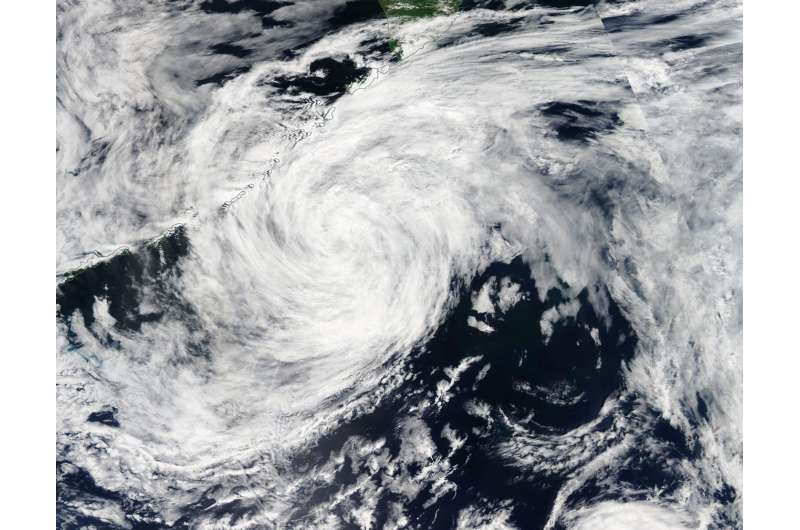 NASA Spots extra-Tropical Depression Nalgae near Kuril Islands