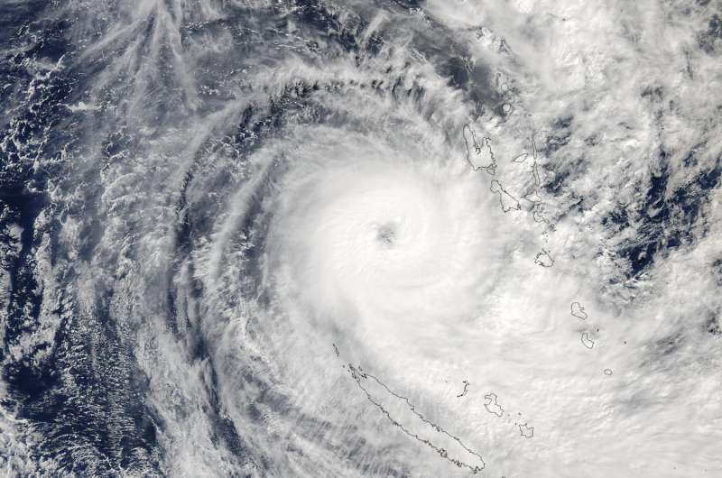 NASA spots powerful Tropical Cyclone between Vanuatu and New Caledonia