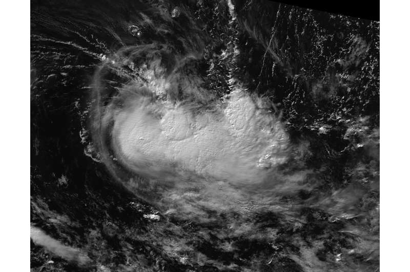 NASA's spots Tropical Cyclone Carlos' night-time stretch