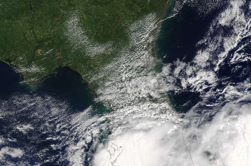 NASA tracks Tropical Depression Emily across Florida into Atlantic