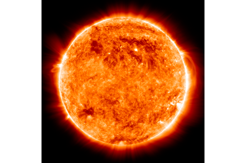 New clue to solving the mystery of the sun's hot atmosphere