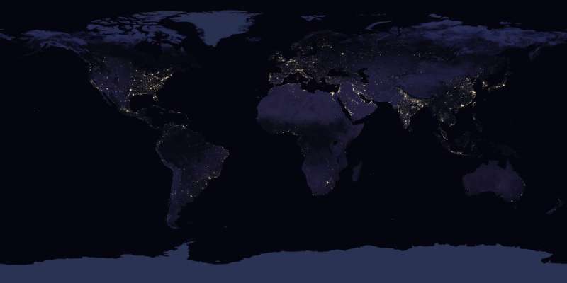 New night lights maps open up possible real-time applications