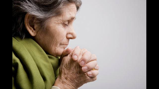 Older people who feel close to God have well-being that grows with frequent prayer