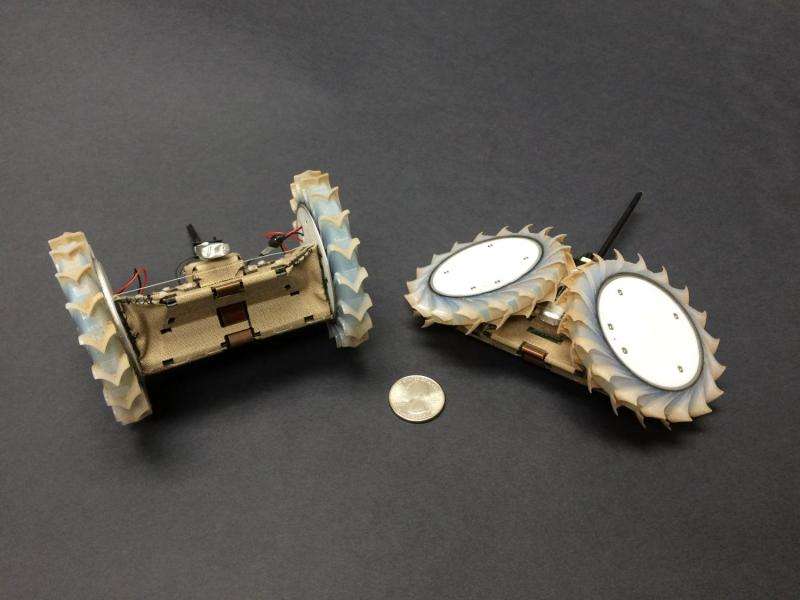 Origami-inspired robot can hitch a ride with a rover