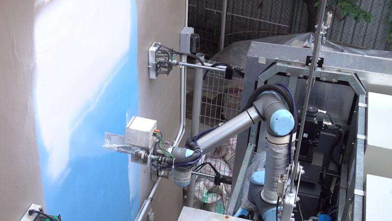 OutoBot, an innovative robot to wash and paint high-rise buildings