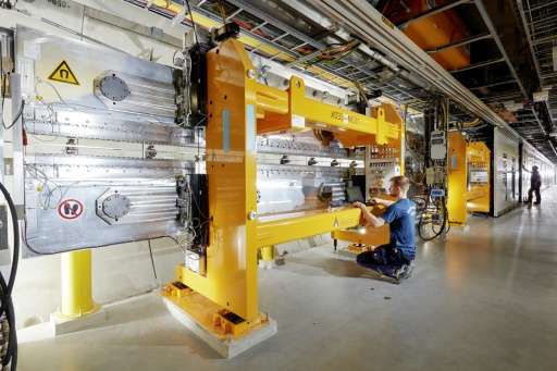 Part of the system of the European XFEL X-ray Free Electron laser at the XFEL facility near Hamburg, northern Germany