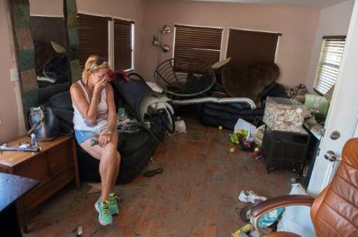 Patty Purdo returned to a scene of desolation at her home in a trailer park in Islamorada, which was badly hit when Hurricane Ir